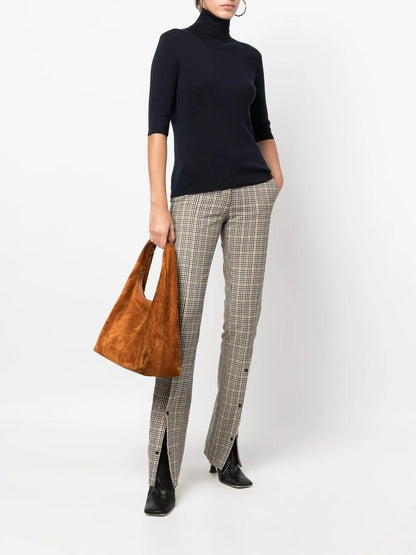 Roll-Neck Knitted Top