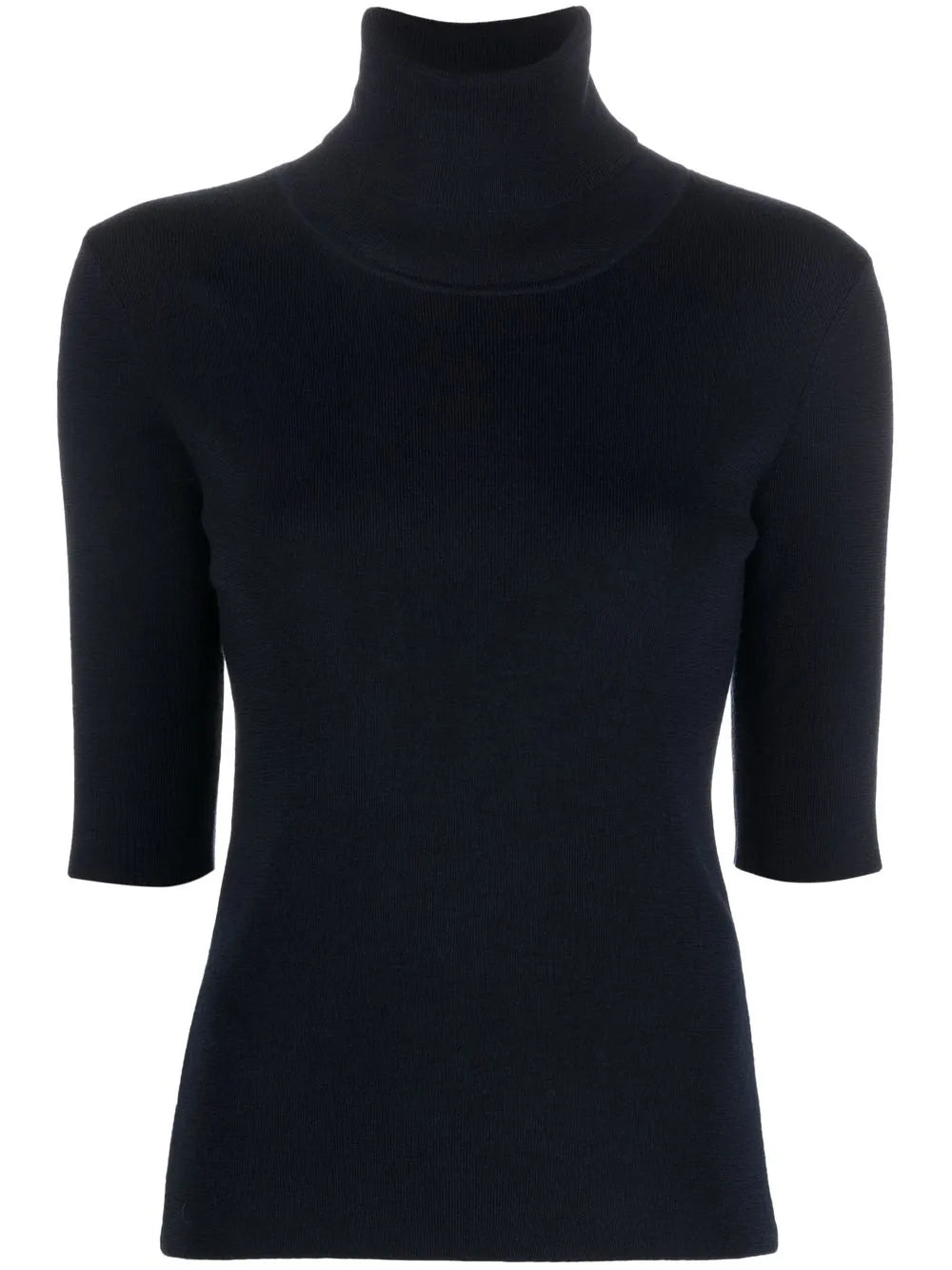 Roll-Neck Knitted Top