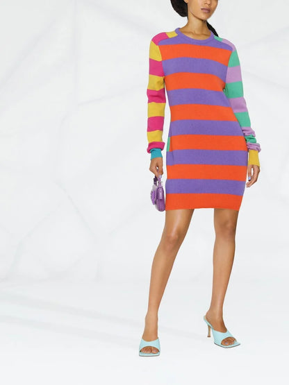 Striped Cashmere Jumper Dress