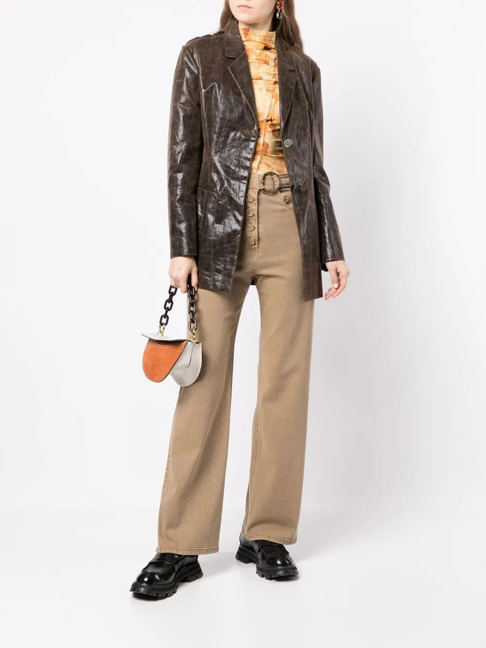 Emily Belted-Waist Jeans