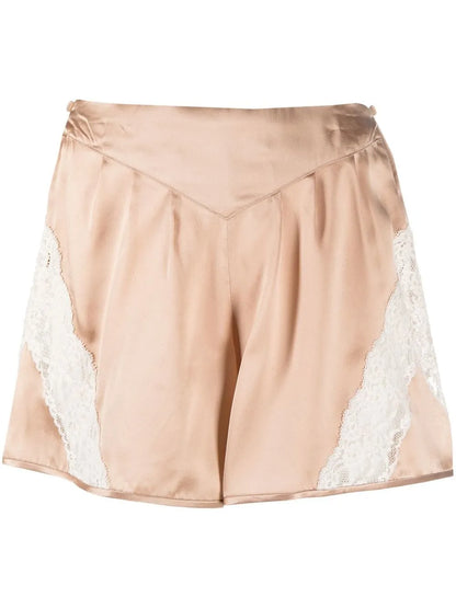 Lace-Panel Detail Shorts