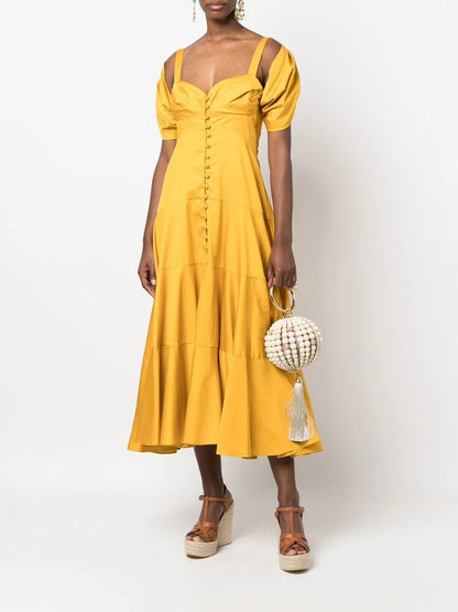 Cut-Out Midi Dress