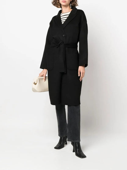Belted Double-Breasted Coat