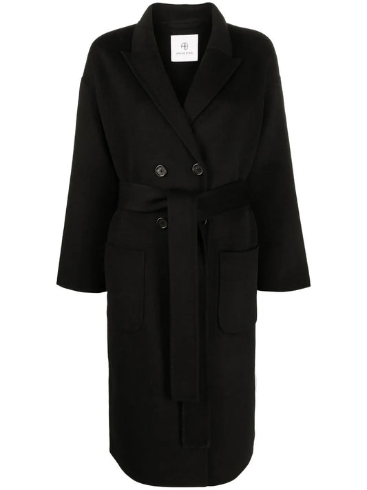 Belted Double-Breasted Coat