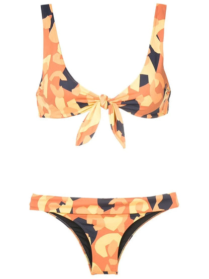 Ray Abstract Print Bikini