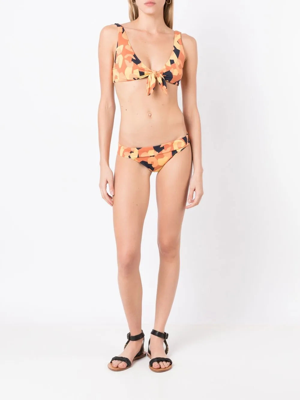 Ray Abstract Print Bikini
