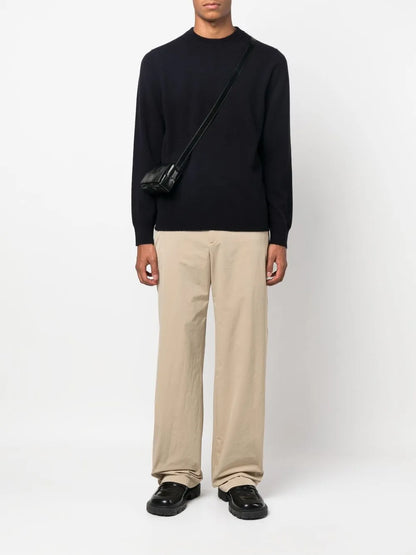 Fine-Knit Round Neck Jumper