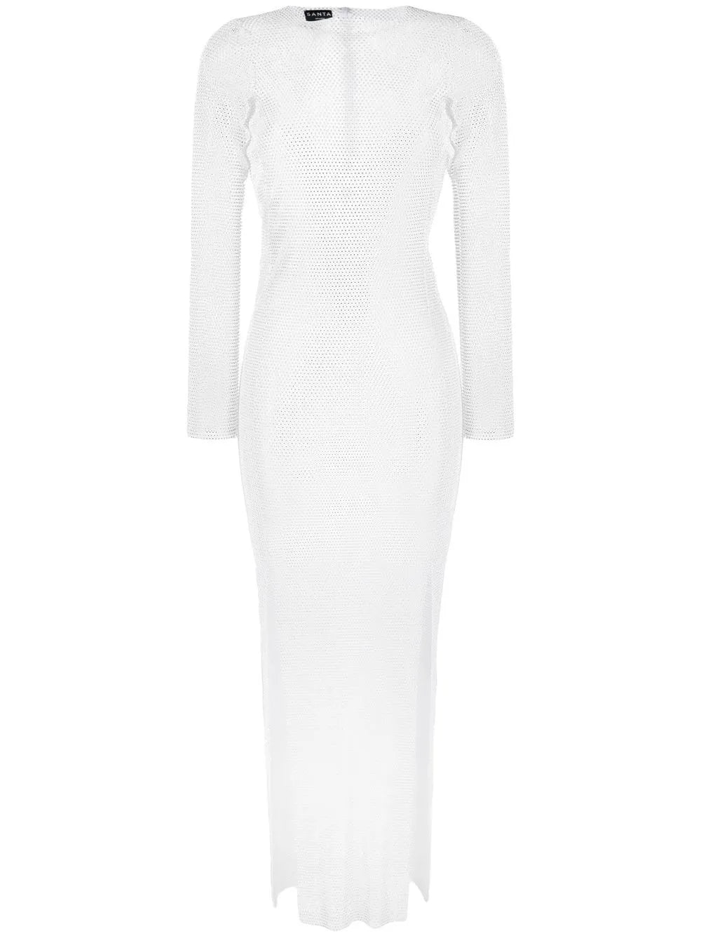 Rhinestone-Embellished Maxi Dress