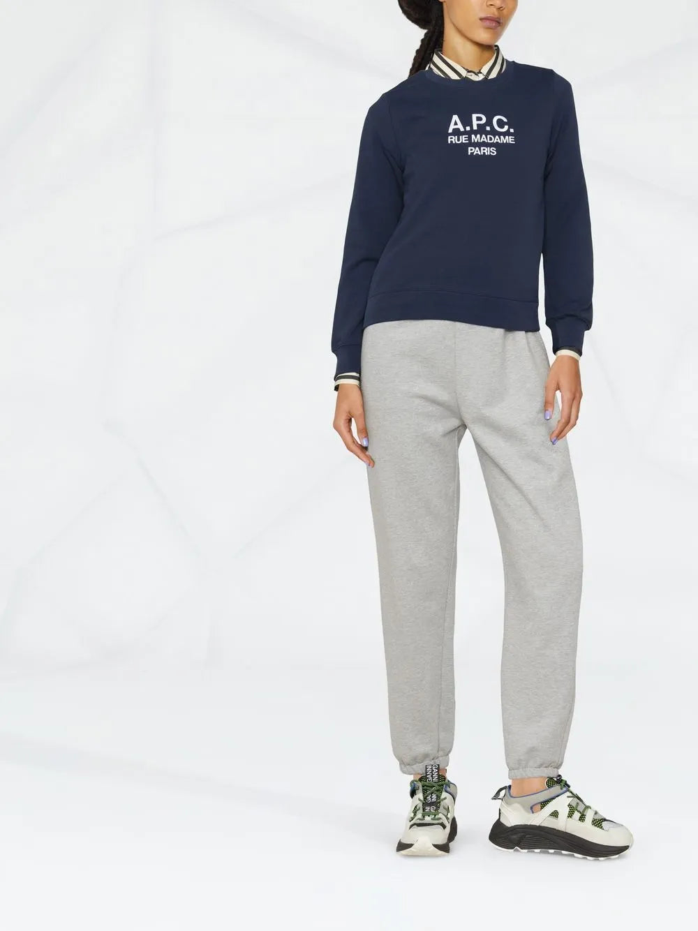 Tina Logo-Embroidered Cotton Sweatshirt