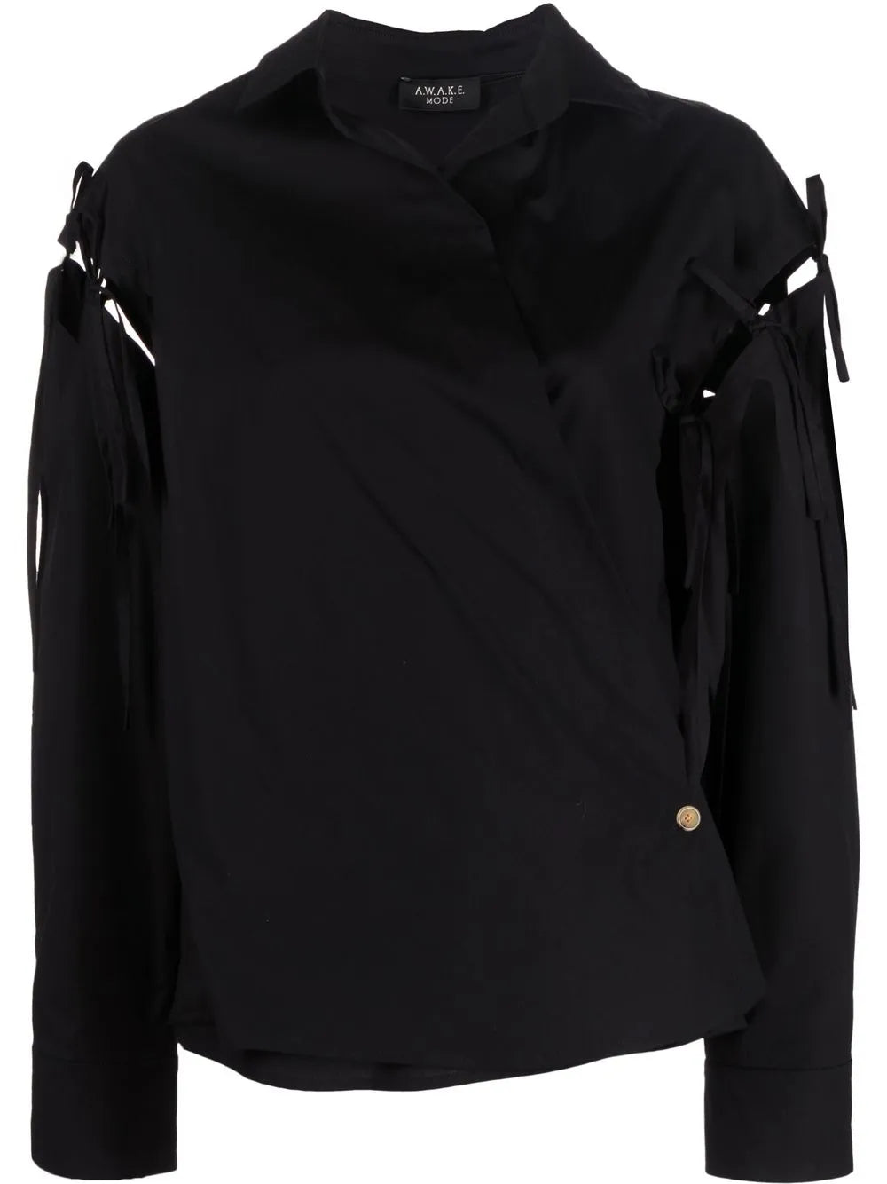 Fringed Cut-Out Shirt