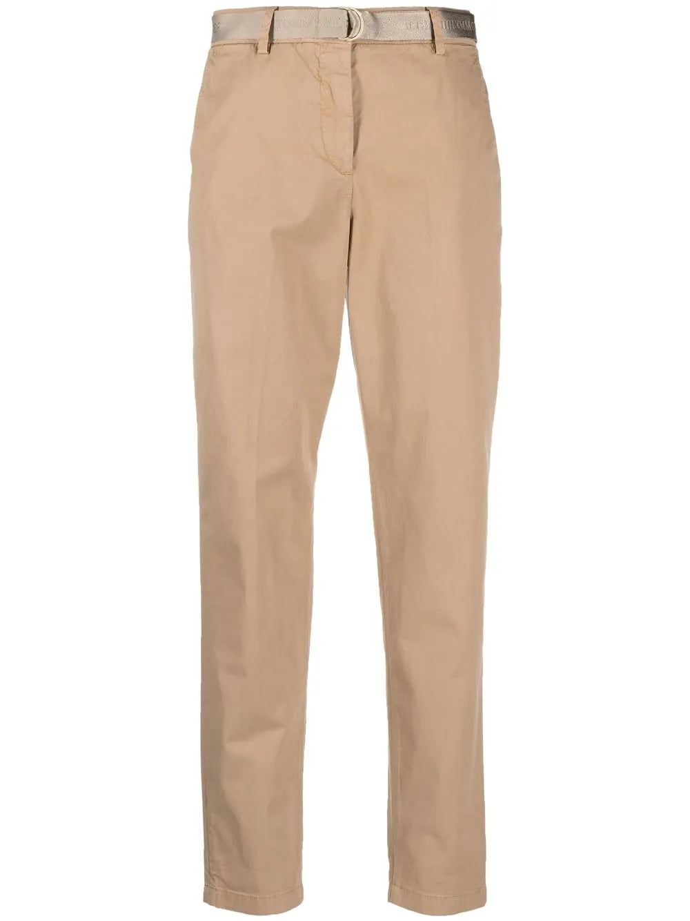 Belted High-Waist Trousers