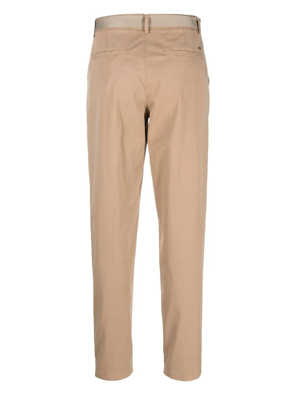 Belted High-Waist Trousers