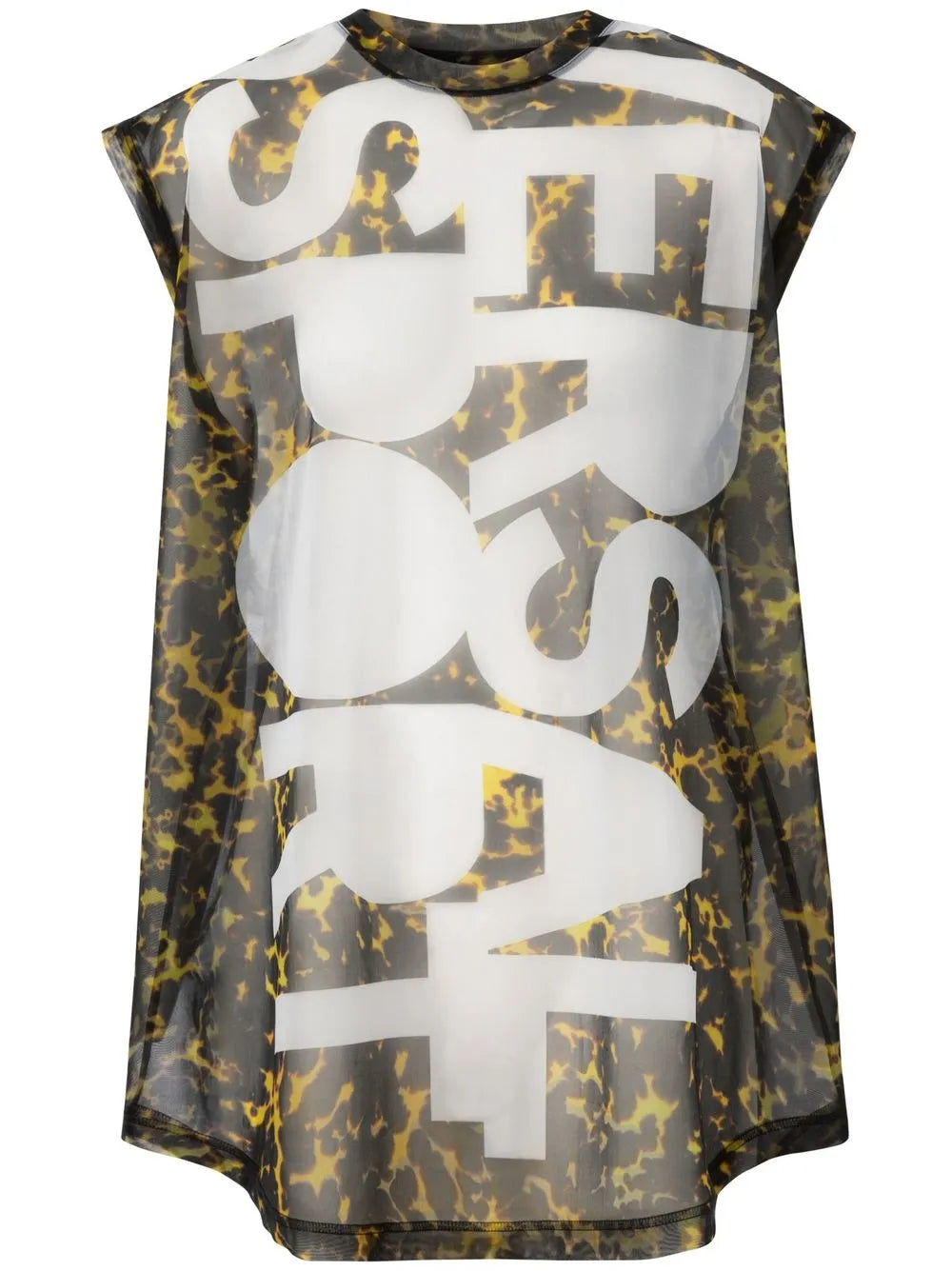 Sleeveless Slogan-Print Top