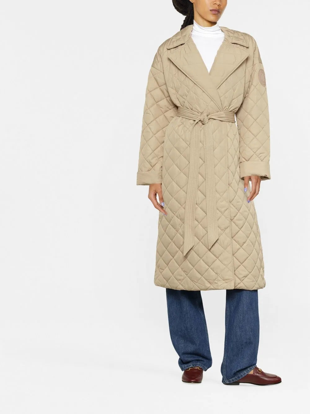 Sorona Quilted Belted Coat