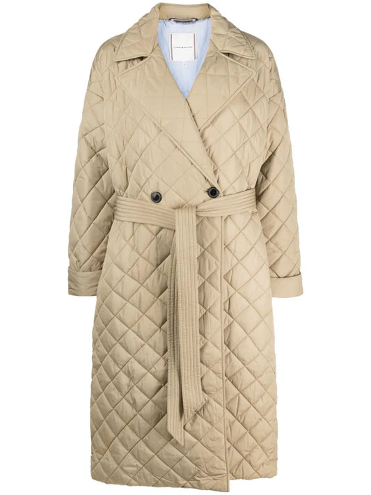 Sorona Quilted Belted Coat