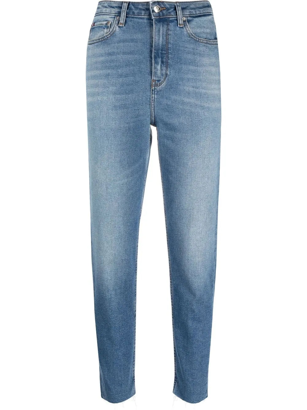 Tapered-Leg Denim Jeans