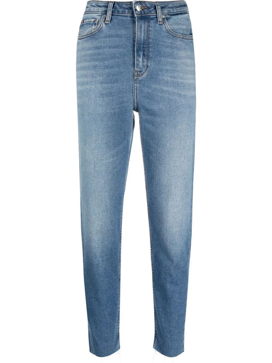 Tapered-Leg Denim Jeans