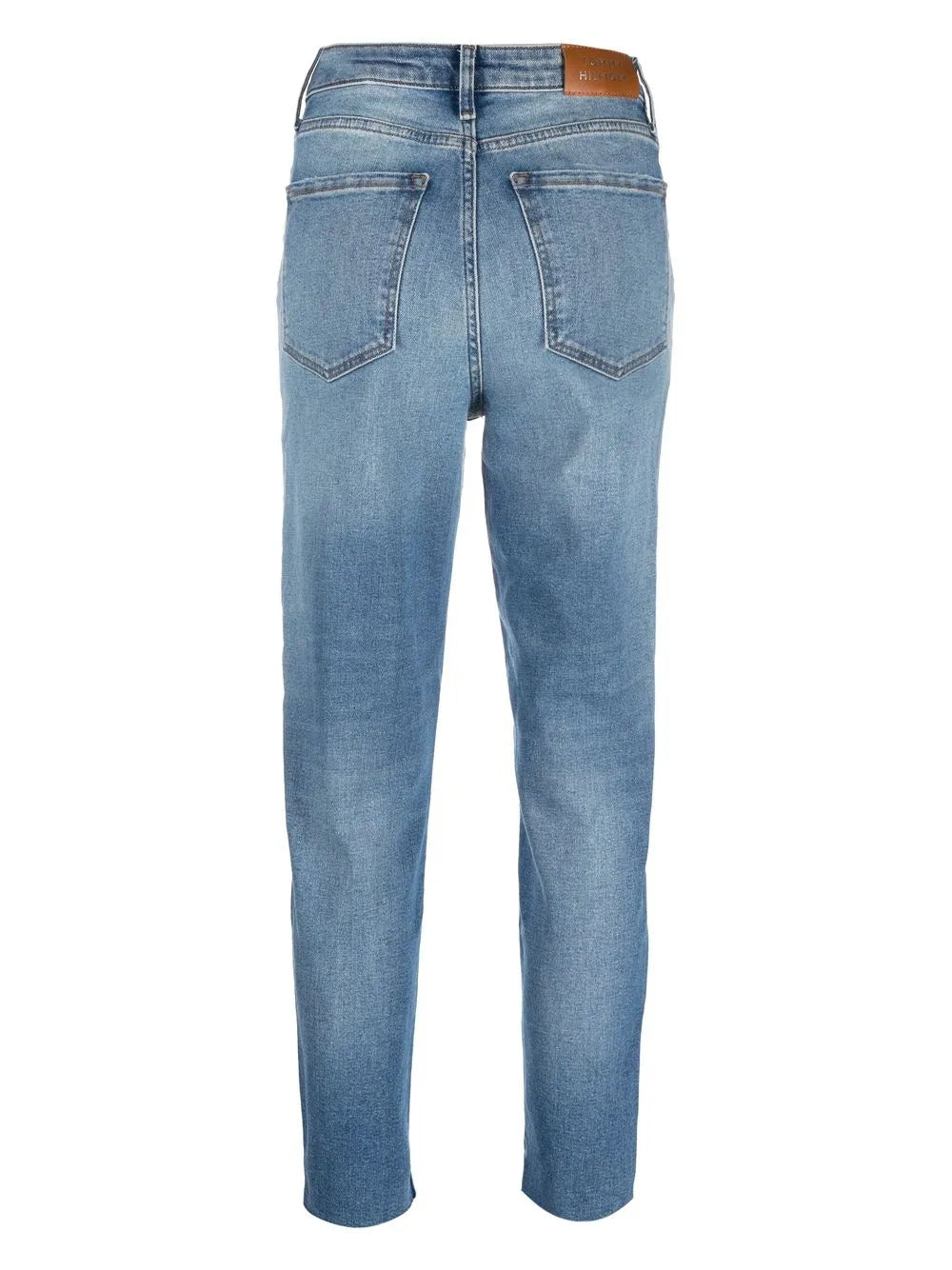 Tapered-Leg Denim Jeans
