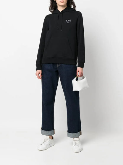 Embroidered-Logo Detail Hoodie