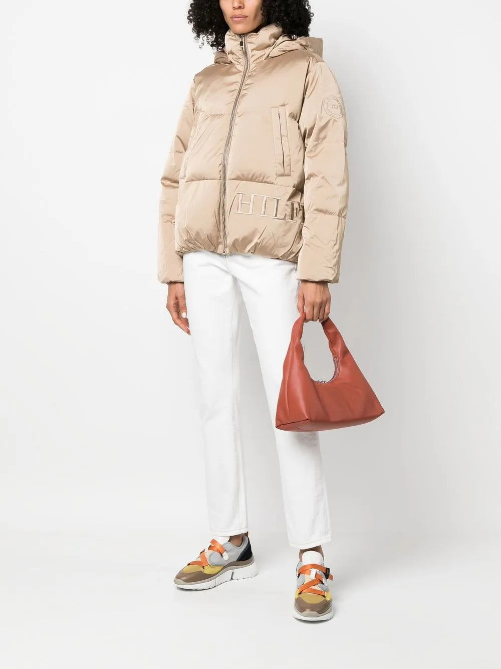 Logo-Embroidered Hooded Puffer Jacket