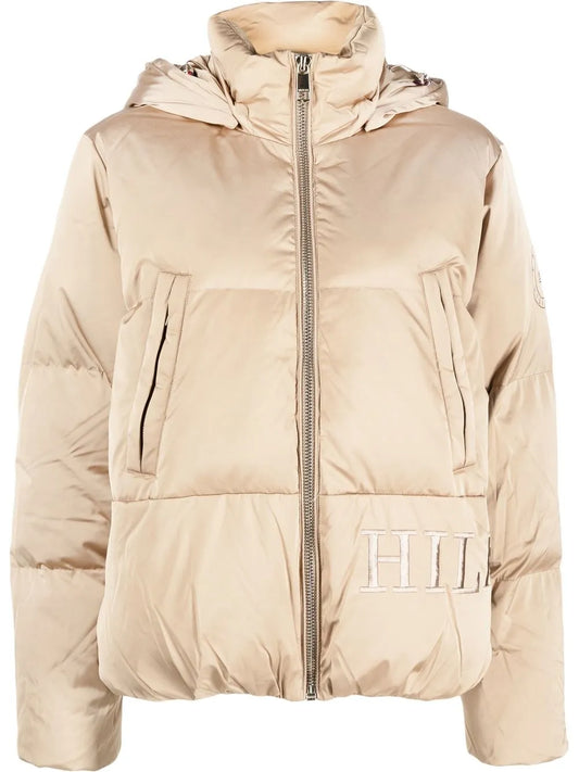 Logo-Embroidered Hooded Puffer Jacket