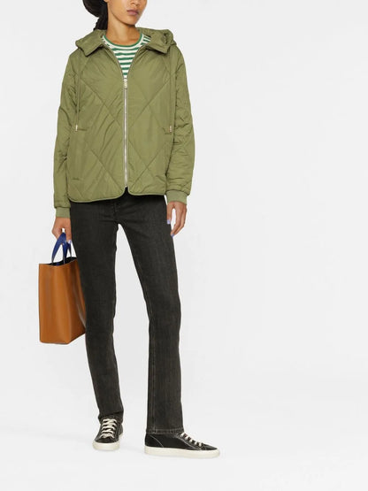Drawstring-Hood Padded Jacket