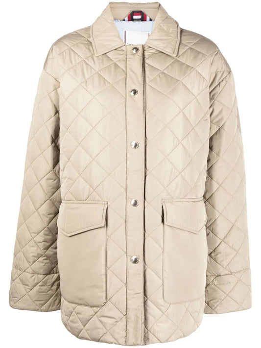 Button-Up Quilted Coat