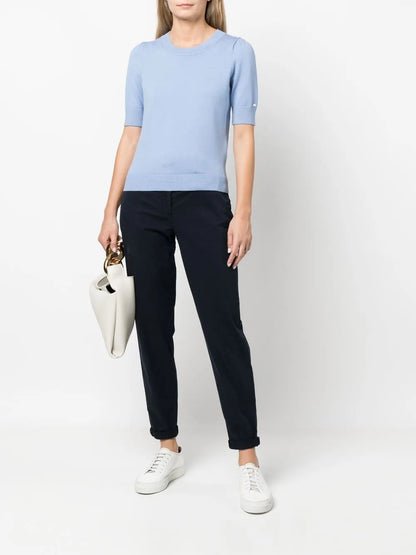 Belted High-Waist Trousers
