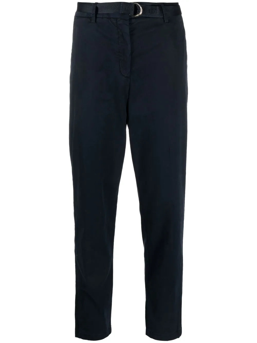 Belted High-Waist Trousers