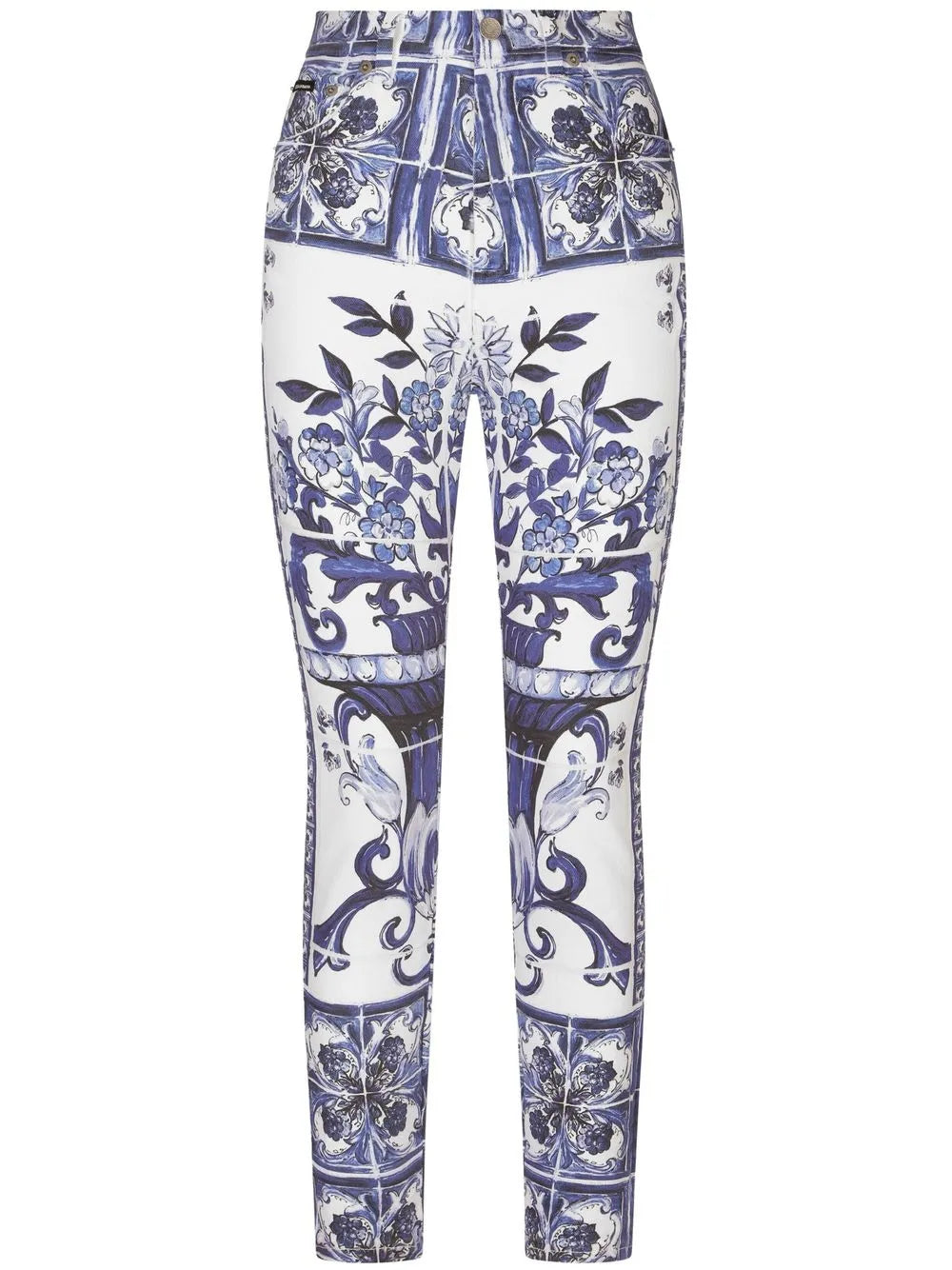 Grace Majolica-Print Skinny Jeans
