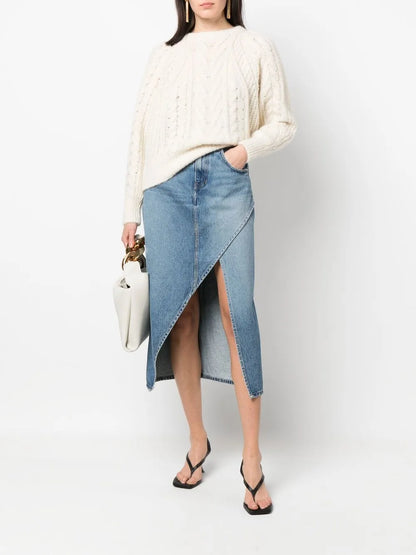 Cable-Knit Wool-Blend Jumper