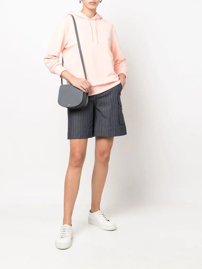 Embroidered Drawstring Hoodie