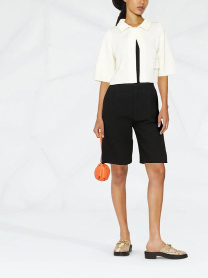 Short-Sleeve Knitted Jacket