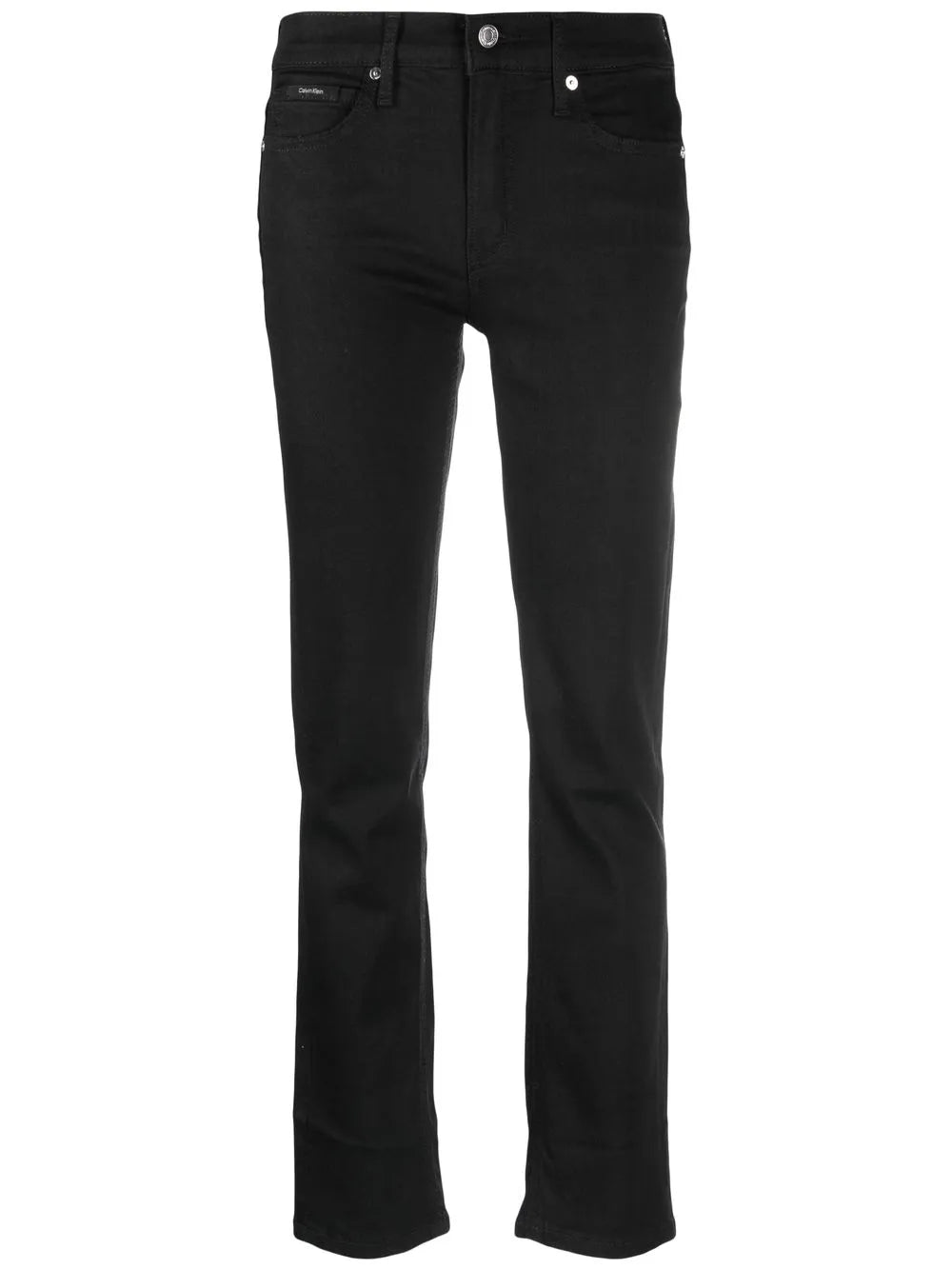 Mid-Rise Slim-Cut Jeans