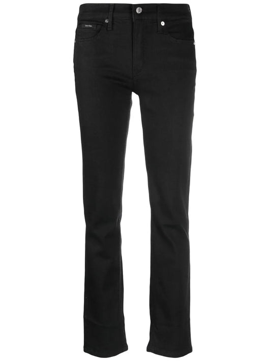 Mid-Rise Slim-Cut Jeans