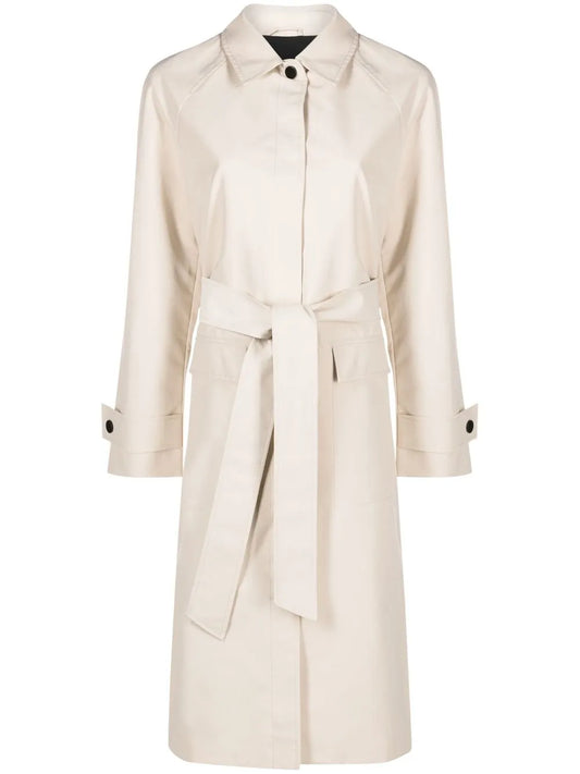 Single-Breasted Belted-Waist Coat