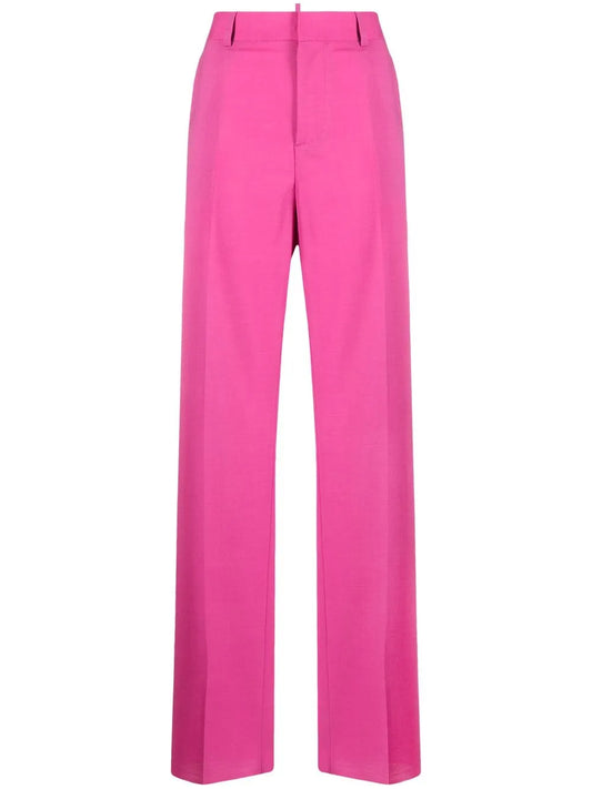 High-Waisted Wide-Leg Trousers