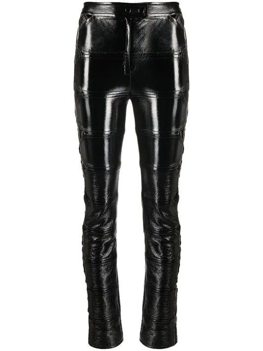 Multi-Diamonds Vinyl Trousers