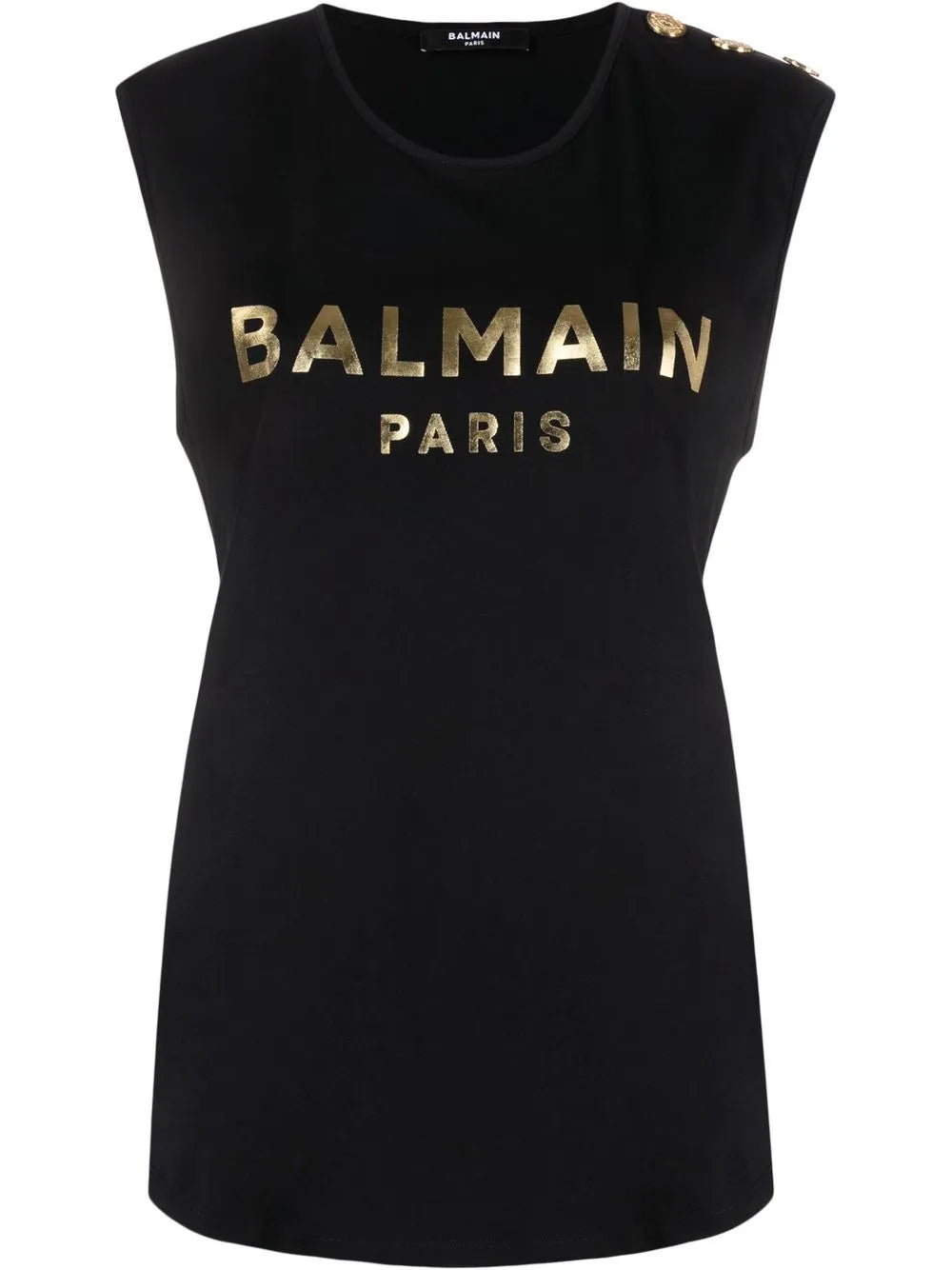 Logo-Print Sleeveless T-Shirt