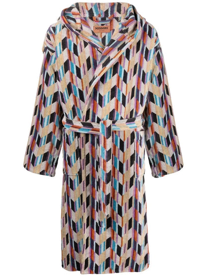 All-Over Graphic-Print Bathrobe
