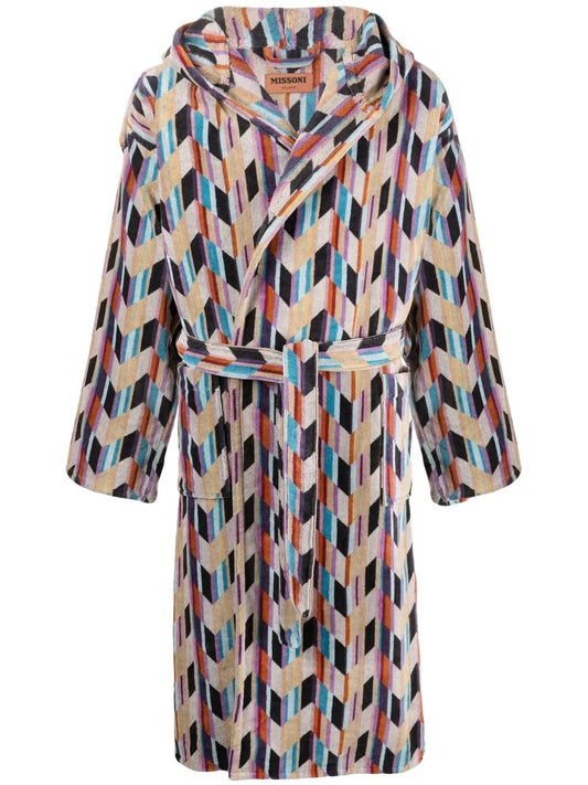 All-Over Graphic-Print Bathrobe