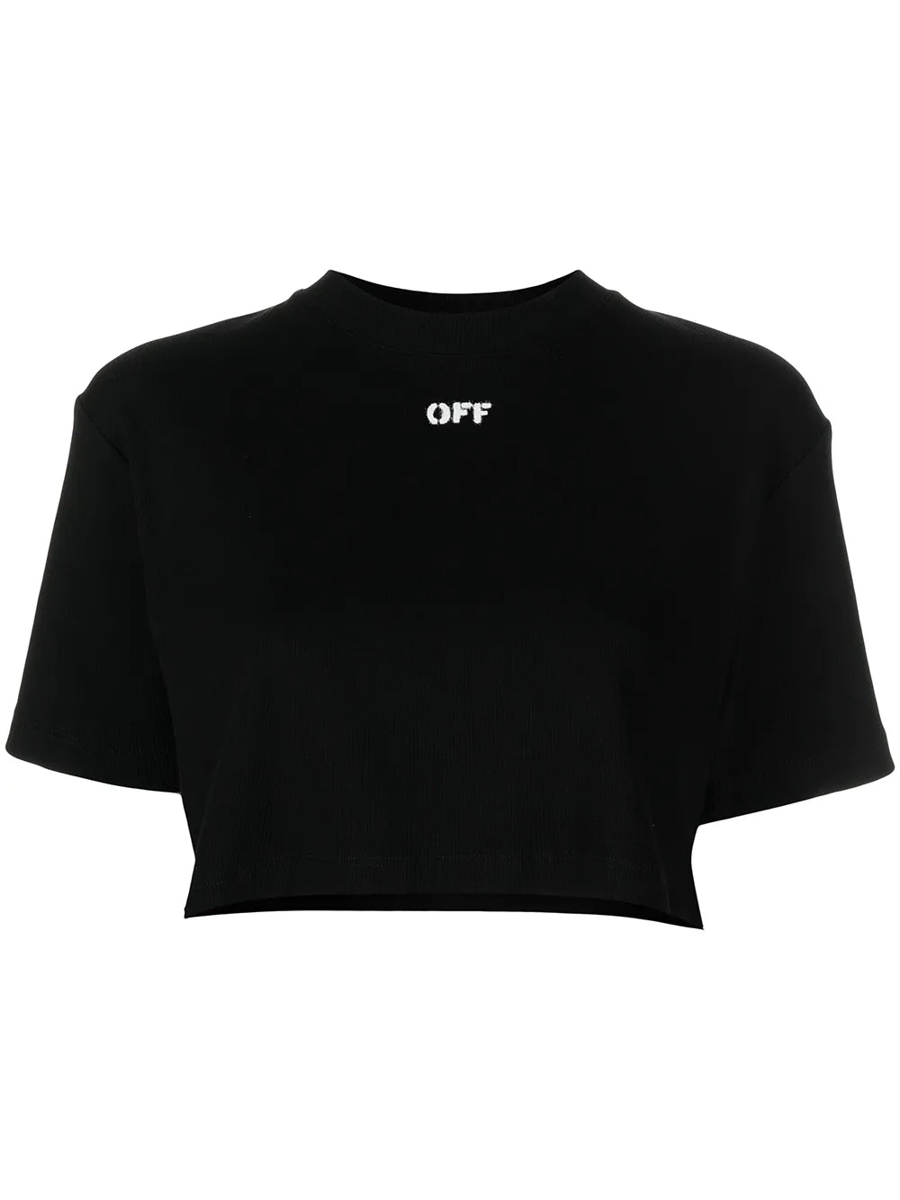 Cropped Logo-Print T-Shirt
