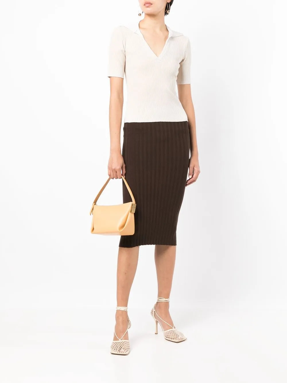 Capri Ribbed Midi Skirt