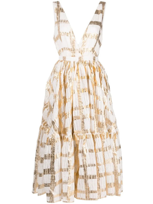 Flared Midi Dress
