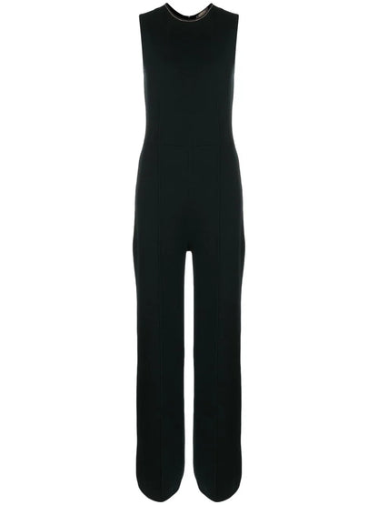 Fine-Ribbed Tailored Jumpsuit