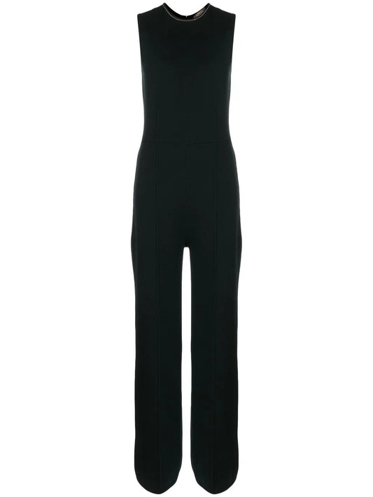 Fine-Ribbed Tailored Jumpsuit