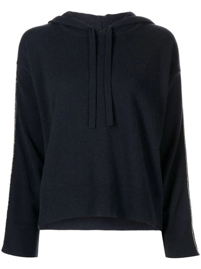 Organic-Cashmere Hooded Jumper