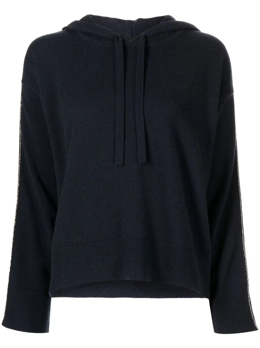 Organic-Cashmere Hooded Jumper