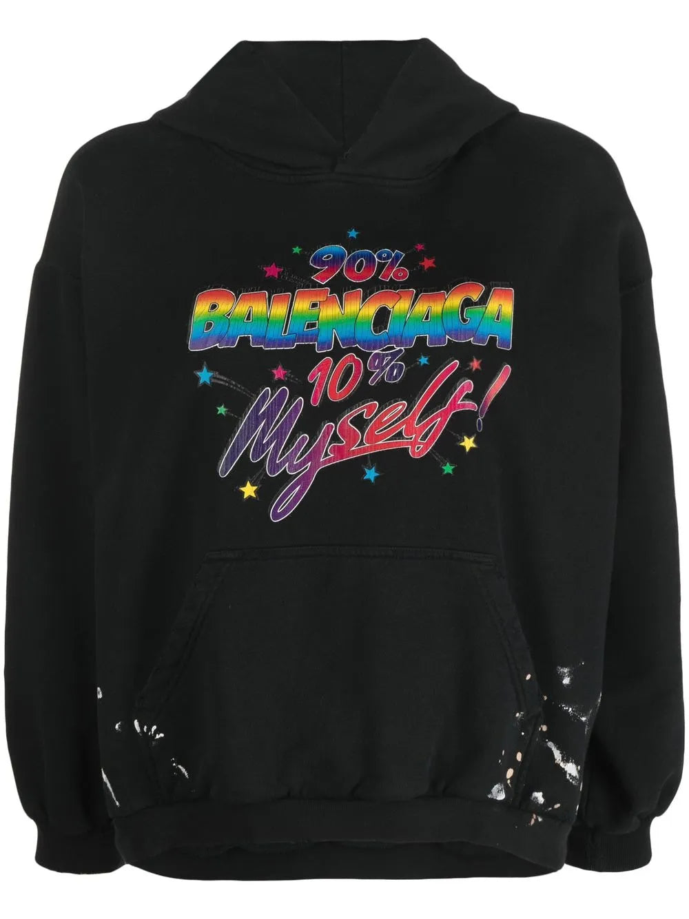 90/10 Slogan-Print Hoodie