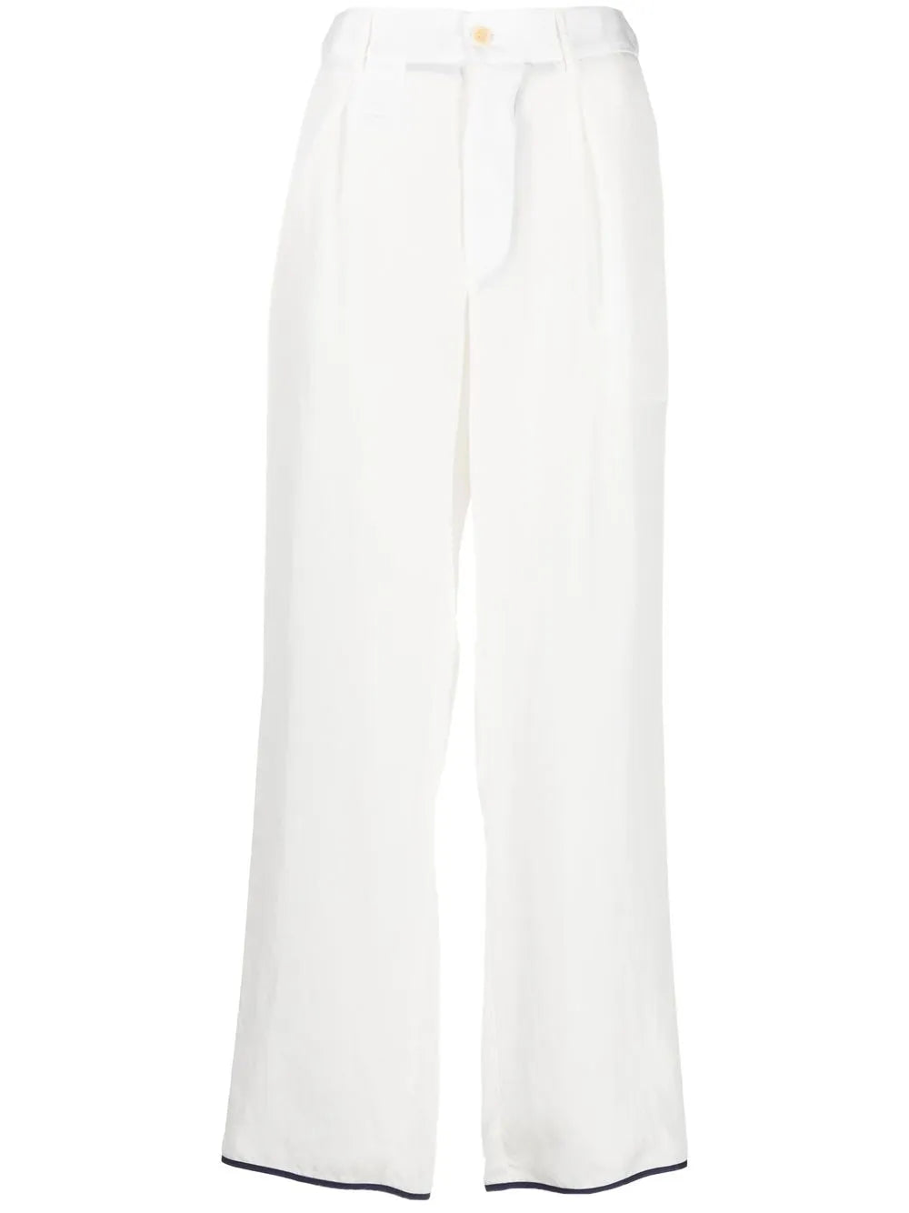 Contrasting-Trim Detail Trousers